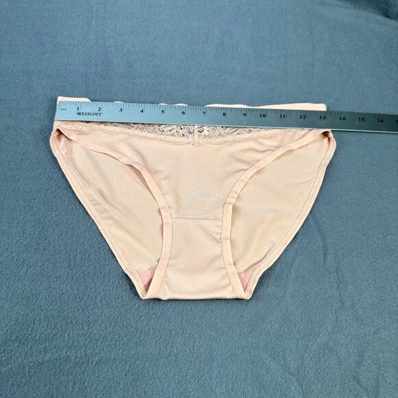 Paramour Women's Size Medium Bikini Panty Lace Band Pink New Without Tags - Picture 5 of 7